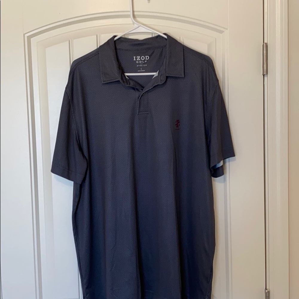 IZOD Golf Polo - Grey, Large